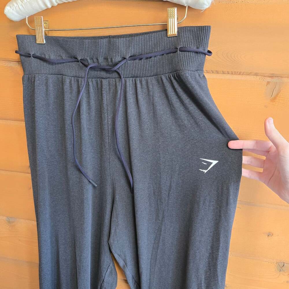 Gymshark Vital Seamless 2.0 Jogger Pant Black L Athleisure Workout Pant Gym - Picture 6 of 7